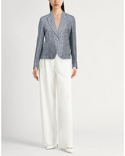 Eleventy Blue Blazer Hemp, Linen