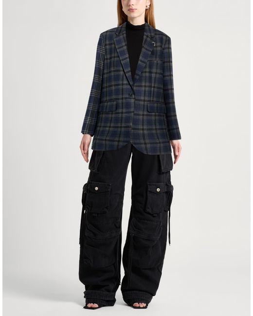 Ottod'Ame Blue Blazer Wool, Polyester, Viscose, Elastane