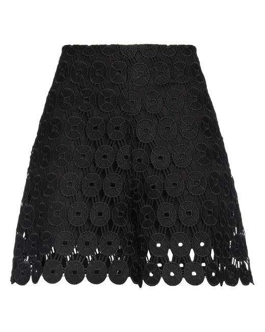Erika Cavallini Semi Couture Black Shorts & Bermuda Shorts Polyester