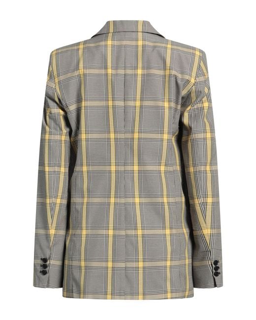 MSGM Yellow Blazer Recycled Polyester, Cotton