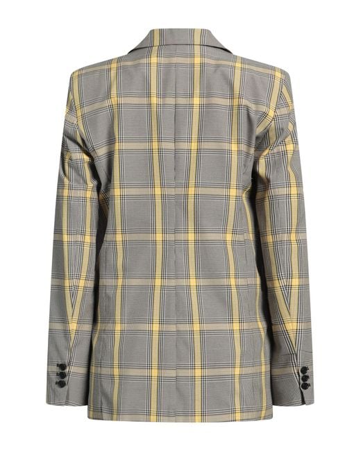 MSGM Yellow Blazer Recycled Polyester, Cotton