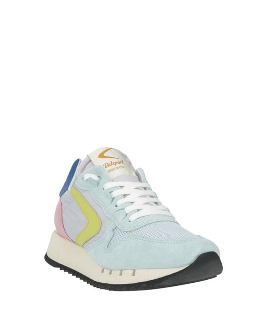 Valsport Blue Sneakers Leather, Textile Fibers