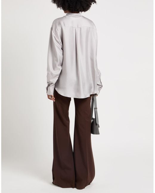 Pierre Louis Mascia Gray Shirt Silk