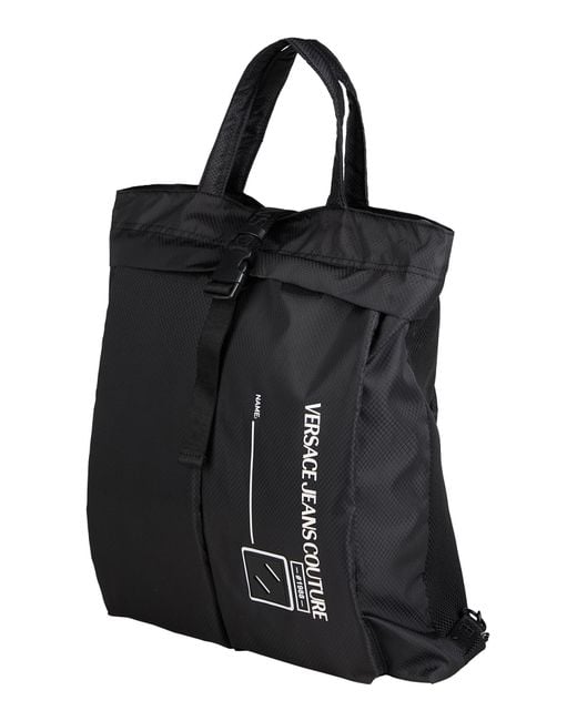 Mochila Versace Jeans Couture de hombre de color Black