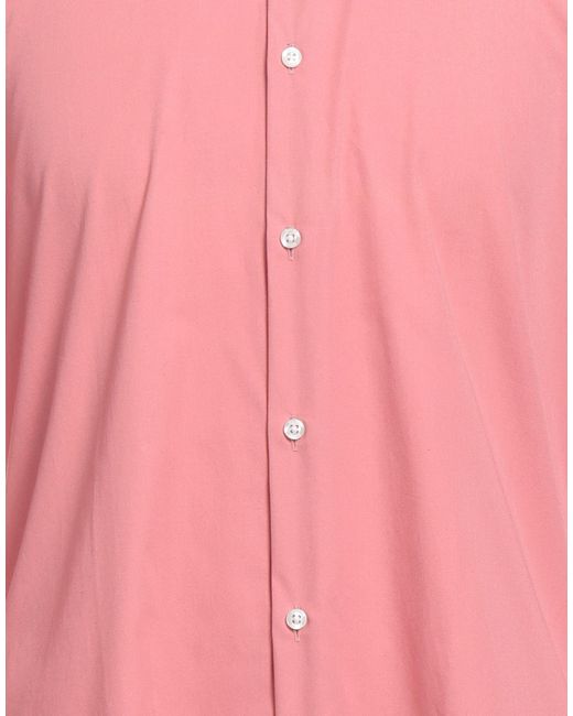 HUGO Pink Shirt Cotton for men