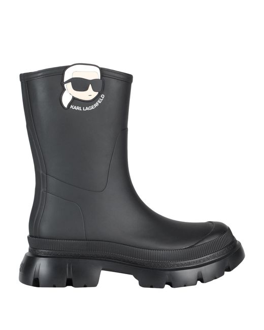 Karl Lagerfeld Black K/ikonik Nft Trekka Rain Boots