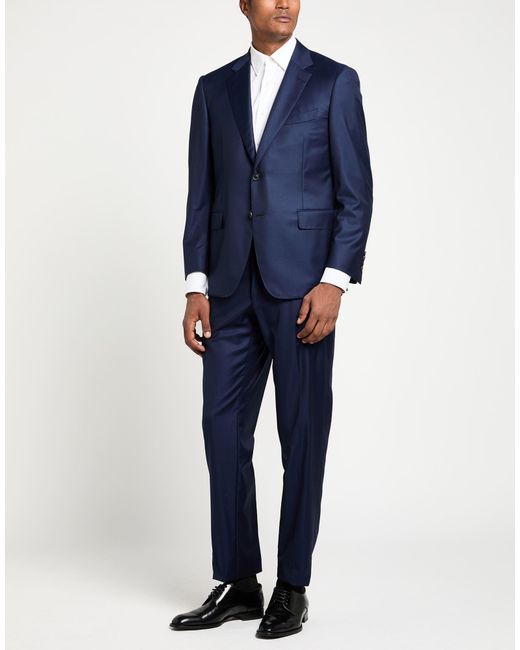 Canali Blue Suit Wool for men