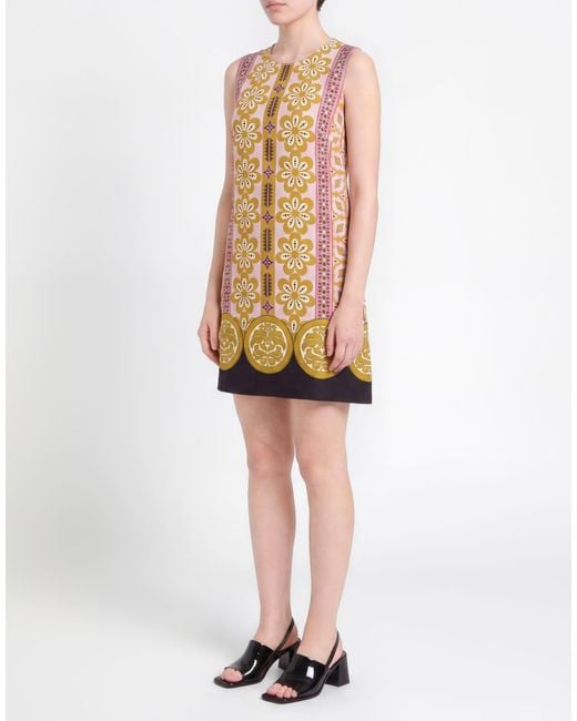 LaDoubleJ Yellow Mini Dress Viscose, Elastane