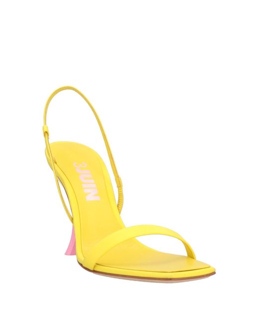 3Juin Yellow Sandals