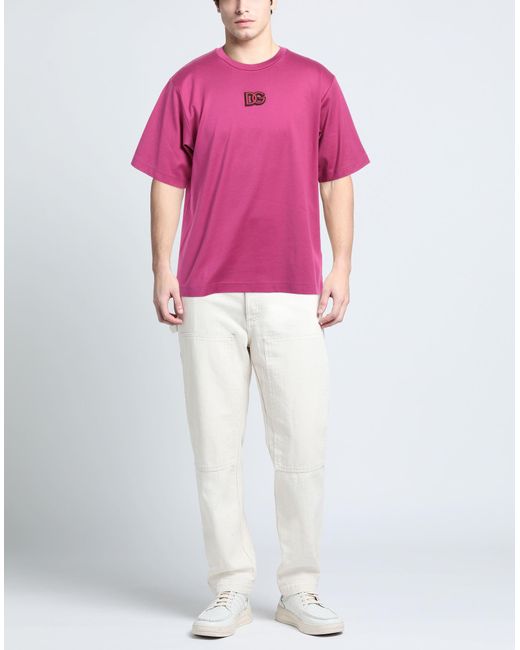 Camiseta Dolce & Gabbana de hombre de color Pink