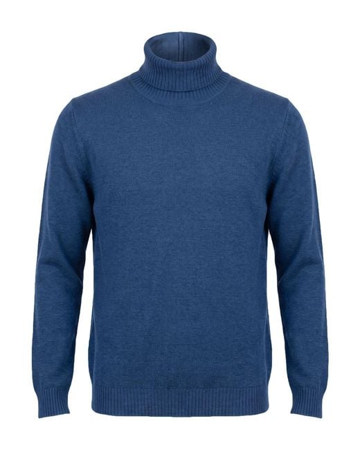 Gran Sasso Blue Turtleneck for men