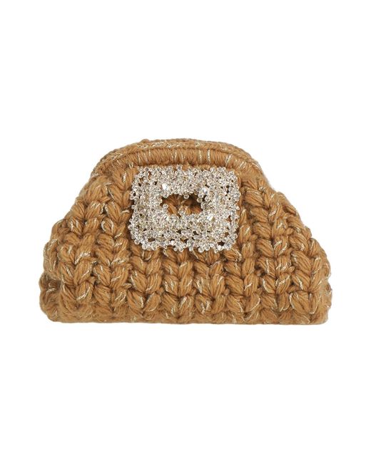 Gedebe Natural Camel Handbag Textile Fibers