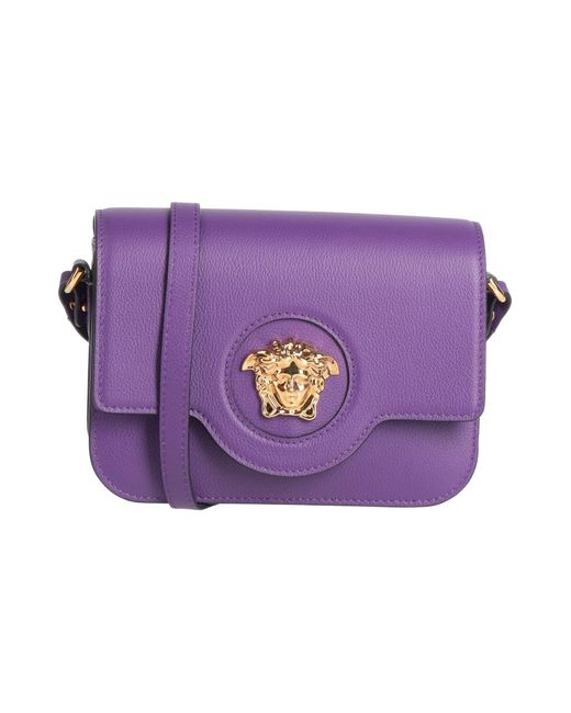 Versace Purple Cross-Body Bag Calfskin