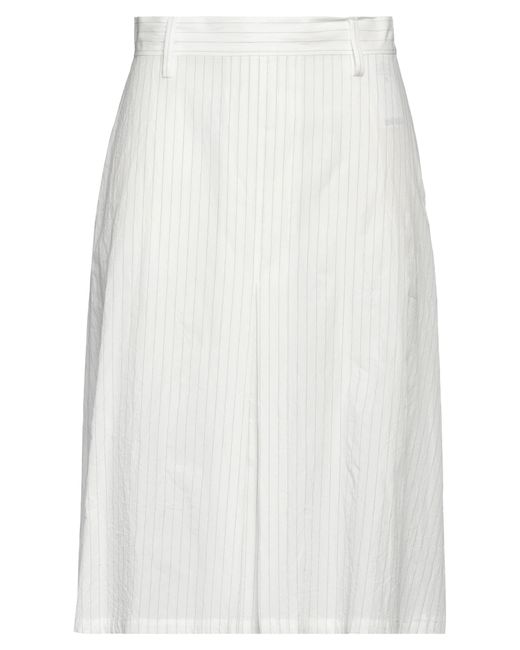 MM6 by Maison Martin Margiela White Midi Skirt