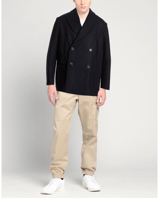 Barena Blue Coat Virgin Wool, Polyamide for men