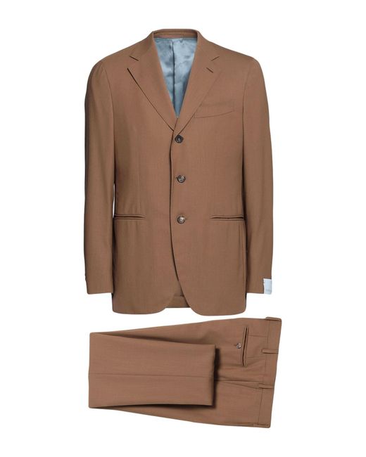 Caruso Anzug in Brown für Herren