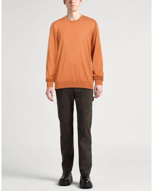 Fedeli Orange Jumper for men