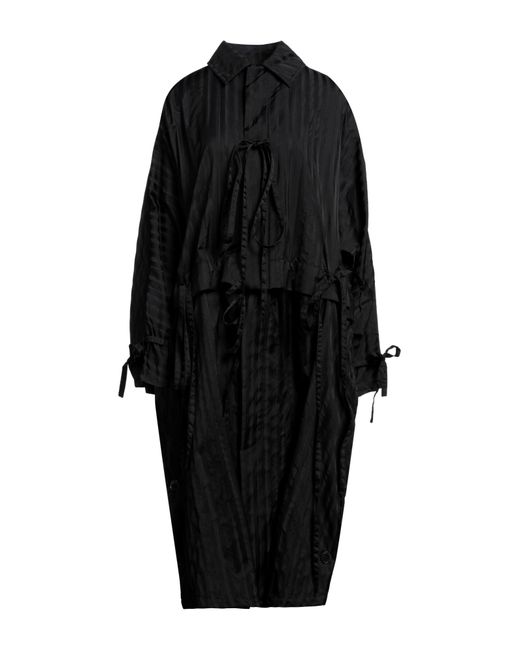 Setchu Black Overcoat & Trench Coat