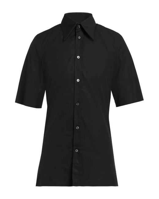 Maison Margiela Black Shirt Cotton for men