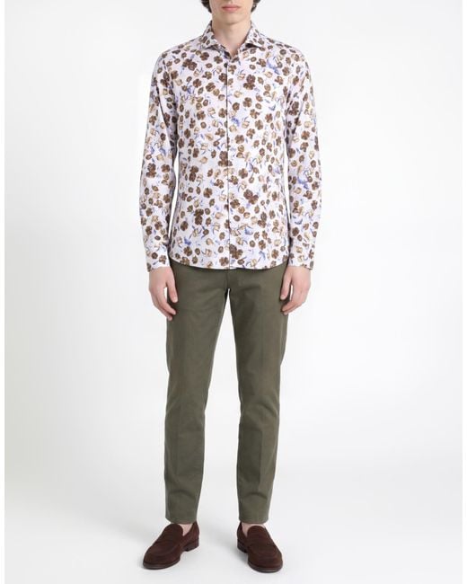Stenstroms Blue Military Shirt Cotton for men