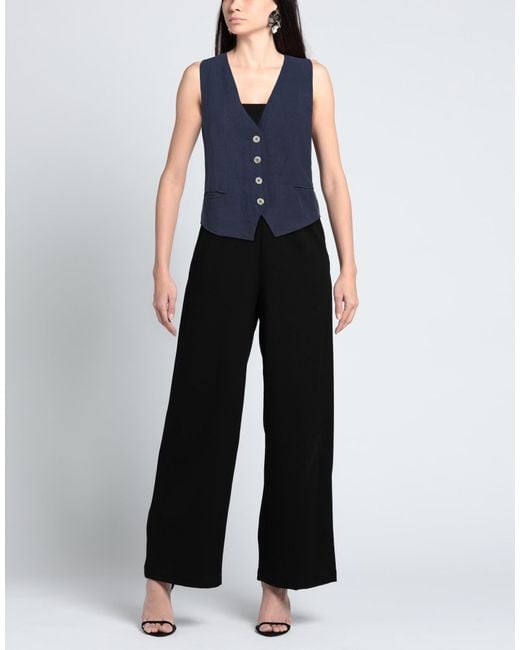 .., merci italia Blue Tailored Vests