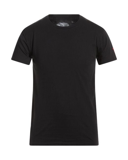 BASTILLE RIVE DROITE Black T-Shirt Cotton for men