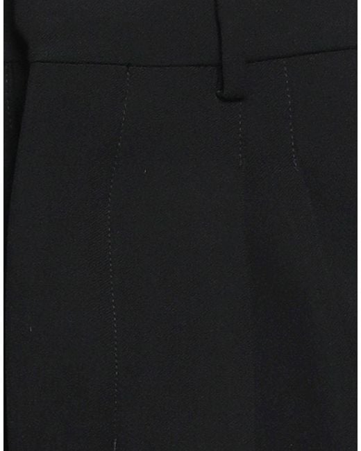 AMI Black Pants Viscose, Virgin Wool for men