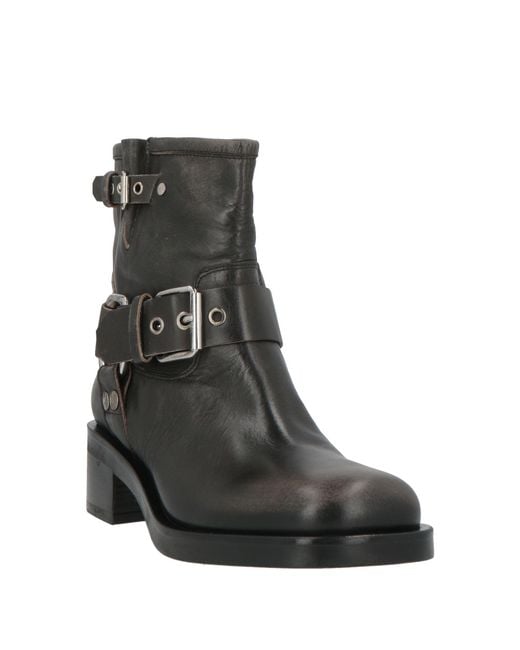 Strategia Black Ankle Boots