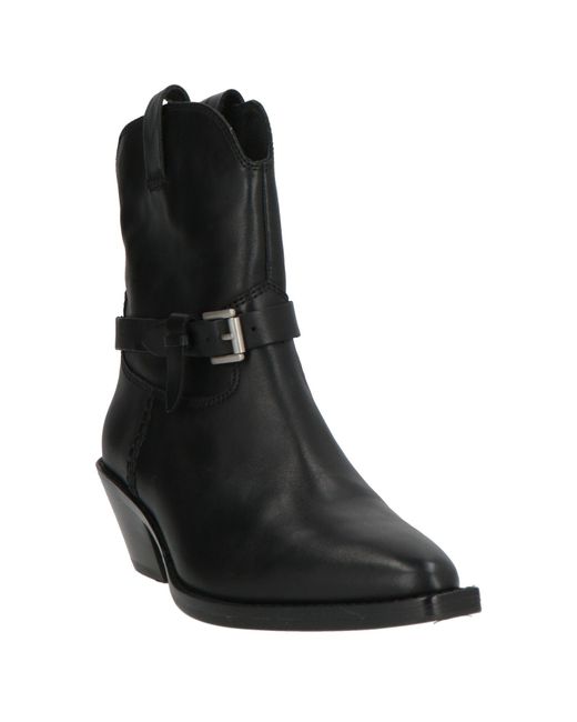 Ash Black Ankle Boots