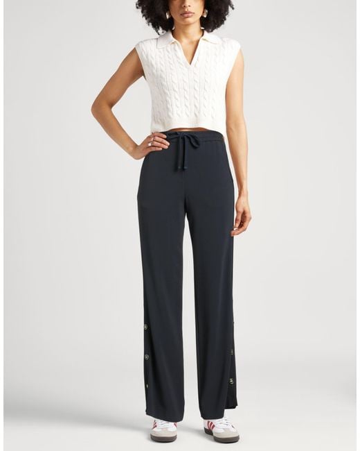 Etro Blue Pants Viscose, Acetate, Elastane