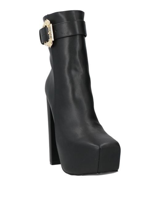 Versace Jeans Couture Black Ankle Boots