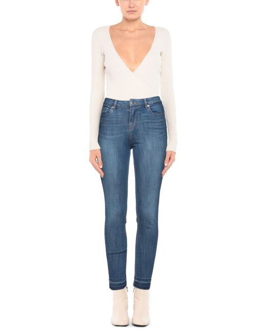 Maje Blue Denim Trousers