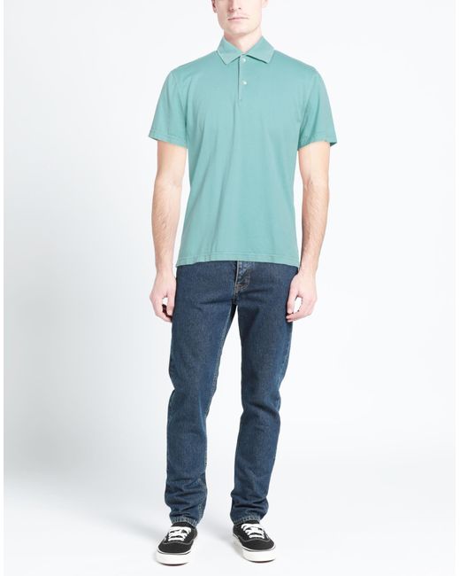 Polo Aspesi pour homme en coloris Blue