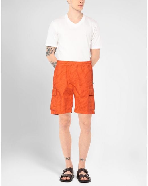 Octopus Orange Shorts & Bermuda Shorts for men