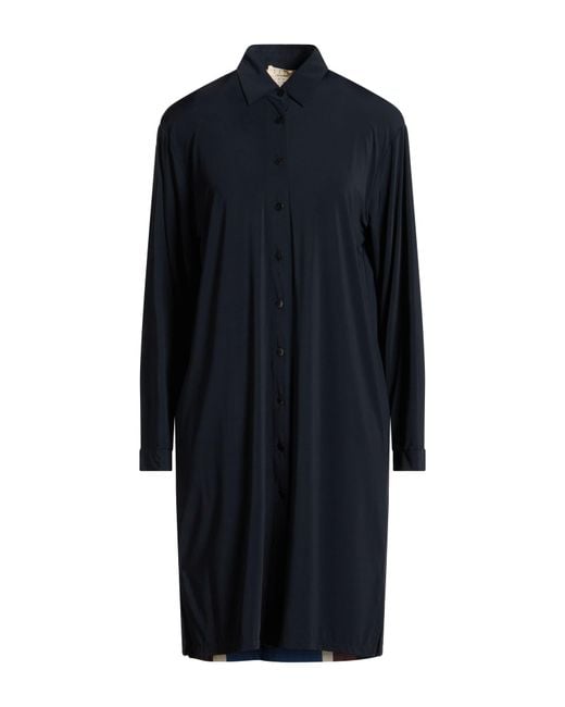 Siyu Blue Midnight Mini Dress Polyamide, Elastane