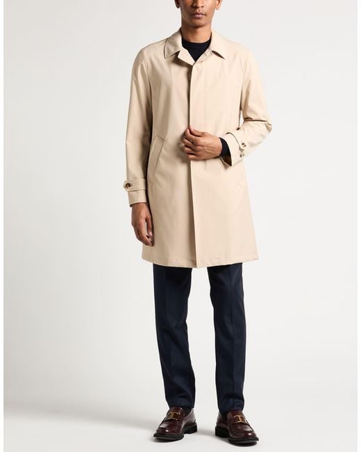 Lardini Natural Overcoat & Trench Coat Polyester for men