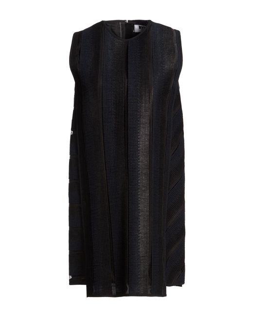 MSGM Black Mini Dress Polyamide, Cotton