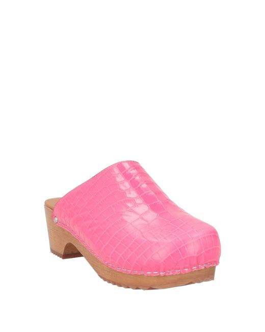 FIGURE DECORATIVE Pink Mules & Clogs Leather