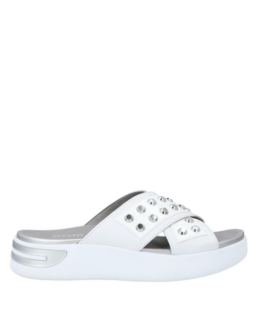 Geox White Sandals