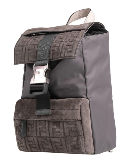 Fendi Gray Backpack for men