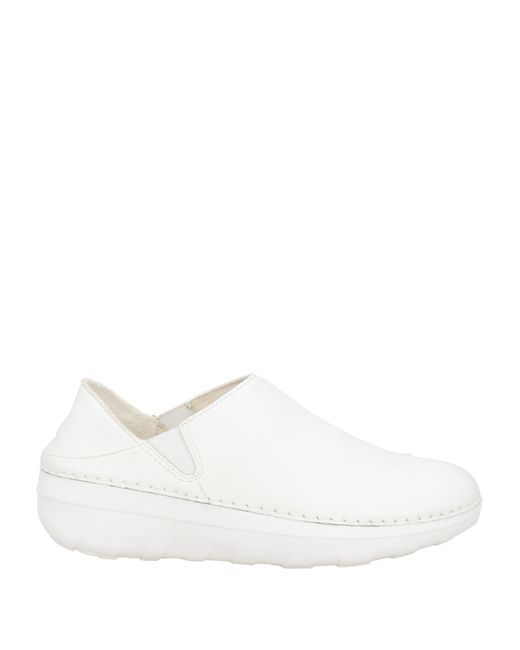 Fitflop White Loafers Leather