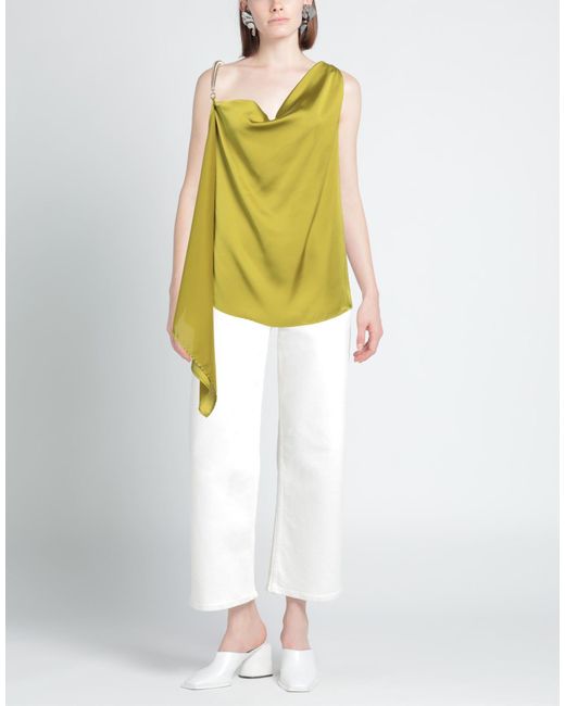 SIMONA CORSELLINI Yellow Top Polyester