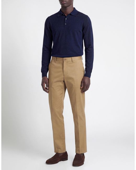 Etro Natural Pants Cotton, Elastane for men
