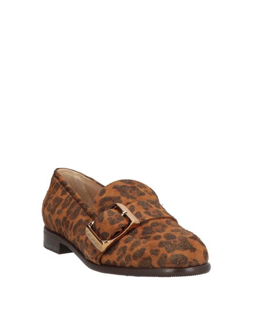 Casadei Brown Loafers Leather