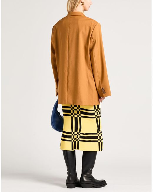 Marni Brown Blazer Virgin Wool, Mohair Wool