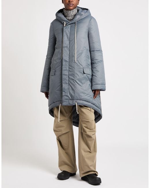 Rick Owens Blue Coat Polyamide