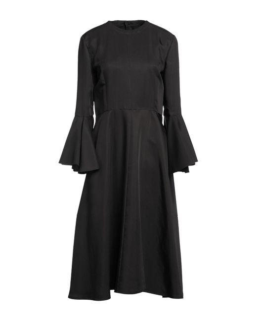 Jil Sander Black Midi Dress