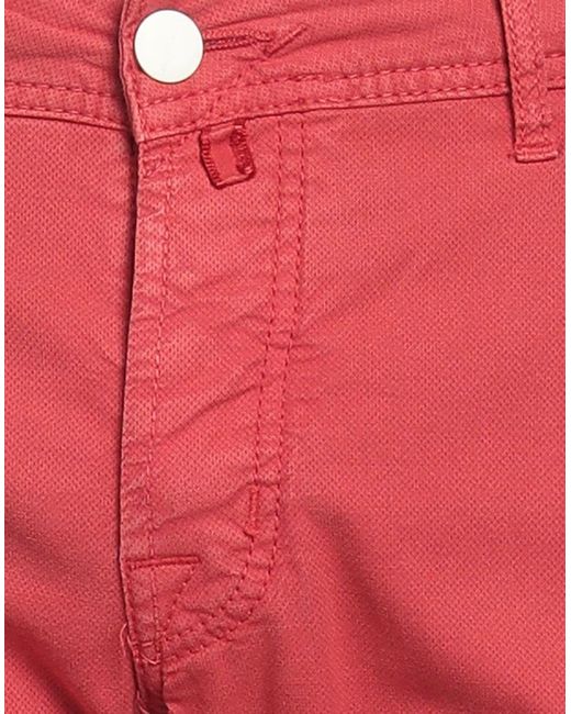 Jacob Cohen Red Pants Cotton, Polyester, Elastane for men