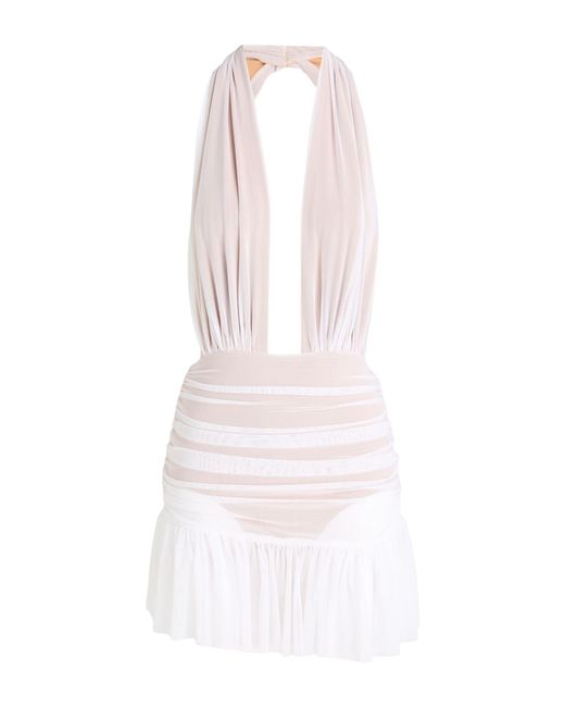 Norma Kamali White Mini Dress