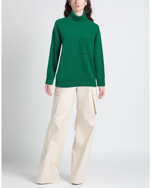 Amaranto Green Rollkragenpullover